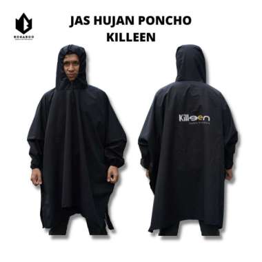 Jas Hujan Ponco LENGAN Killeen TASLAN BALON Waterproof - MANTEL Hujan Hijau
