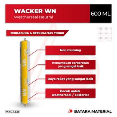 Wacker Sealant WN (Weatherseal Neutral) Transparan
