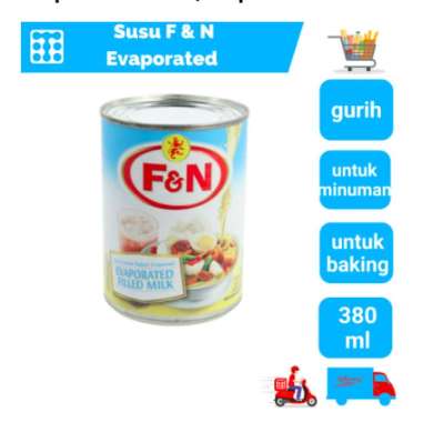 SUSU F & N EVAPORATED 380 ML