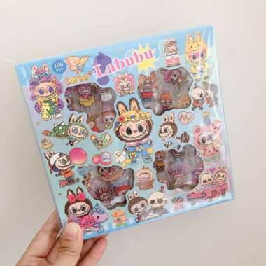 Box Sticker Cute Transparan Sticker Big Box Sanrio Labubu Capybara Labubu 2