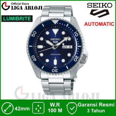 Seiko 5 Sports SRPD51K1 Jam Tangan Pria Automatic Lumibrite Original SRPD51K SRPD51 Blue