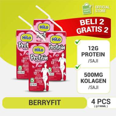 HiLo Ready to Drink Protein Berryfit 190ml (4pcs)