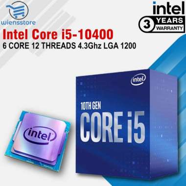 Intel Core i5-10400 2.9Ghz Up To 4.3Ghz - Cache 12 MB LGA 1200 Cpu Processor Box