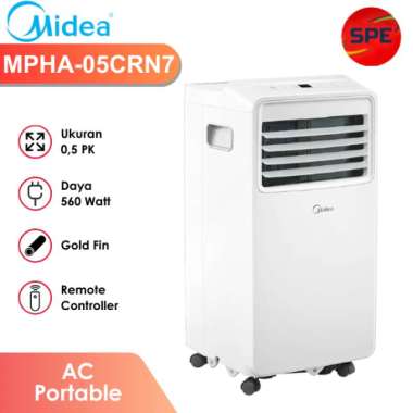 AC PORTABLE 0,5 PK MIDEA MPHA-05CRN7 / MPHA05CRN7 GARANSI RESMI (MEDAN)