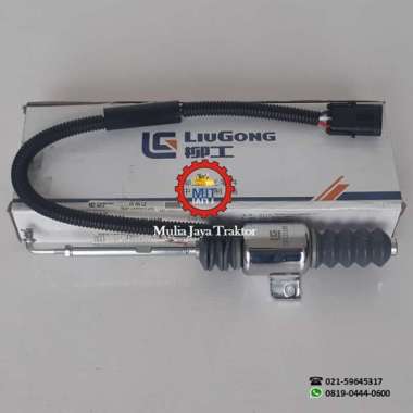 Solenoid Fuel Shut Off - Solenoid Stop - Choke Solenoid Backhoe Loader CLG766A Liugong Genuine Part