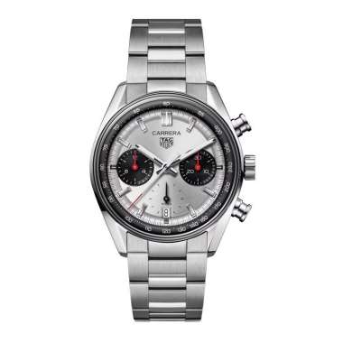 Jam Tangan Pria TAG Heuer Carrera CBS2216.BA0041 Automatic Chronograph Panda Sunray Dial Steel Strap