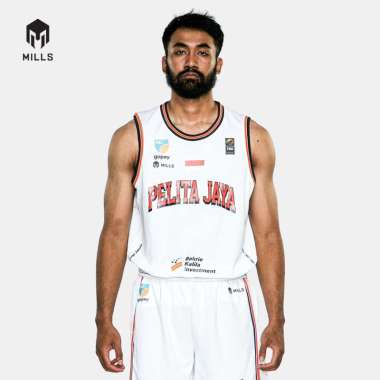 MILLS PELITA JAYA AWAY BASKETBALL JERSEY WHITE 26025PJ M White