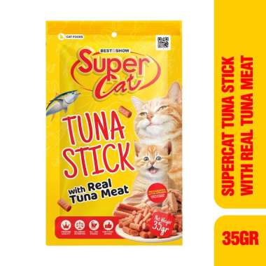 Supercat Tuna Stick 35gr - Snack Real Meat Kucing Tuna