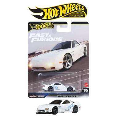 Hot Wheels Premium Fast & Furious Mazda RX-7 RX7 FD Putih HKS HNW K