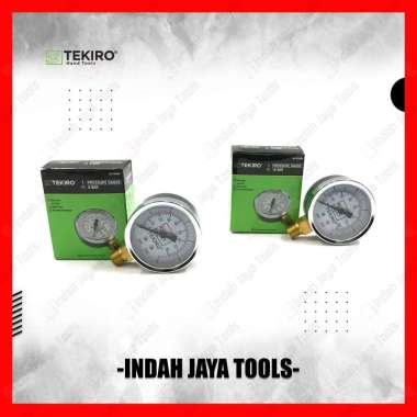 TEKIRO Pressure Gauge 6 10 16 25 Bar - Manometer Pengukur Ukur Ukuran Tekanan Angin Kompresor 10 BAR