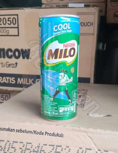Milo COOL milo kaleng ready to drink 220ml MILO Cool Minuman Kaleng Rasa Cokelat 220ml