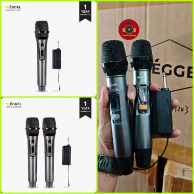 Eggel fortis Mic Microphone Single or Dual Wireless Reciever Mic Dual