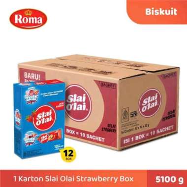 Slai olai strowberry karton isi 12 box
