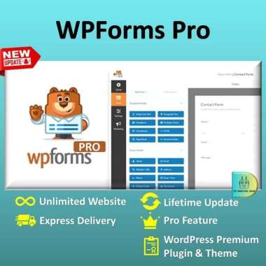 WPForms Pro + Addons - Drag & Drop WordPress Form Builder Asli Original Premium Lifetime - WordPress