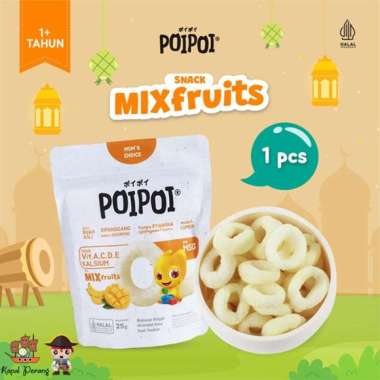 Poipoi Snack Anak Mix Fruits - 25 gram