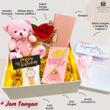KADO ULANG TAHUN CEWEK HADIAH ULTAH KADO PACAR KADO ANNIVERSARY + Jam Tangan