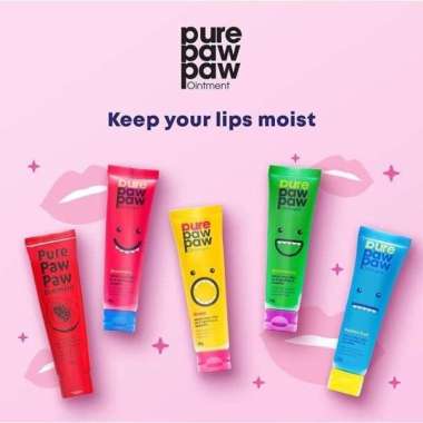 PURE PAW PAW Ointment 25gr ORIGINAL BPOM / Pure Pawpaw Papaw Pelembab STRAWBERRY