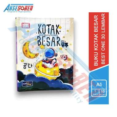 Aksesoren Buku Tulis Kotak Besar Best One 1 Pack [30 Lembar/10 Buku] / Write Book / Buku Strimin / B