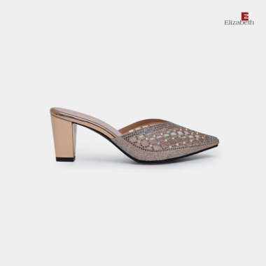 Elizabeth Shoes - Sandal Wanita | Selop Brokat 0339-0078 40 Silver