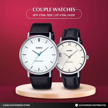 Jam tangan Couple Casio Analog MTP-VT04L-7EDFxLTP-VT04L-7A2DF