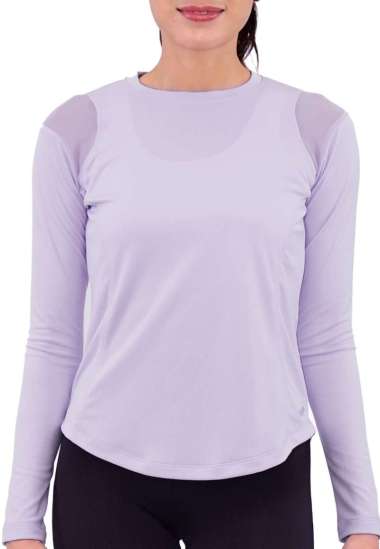 Trijee - ES Top Mesh Long Sleeve Women / Baju Olahraga Wanita Lengan Panjang / Jersey Cewek / Kaos O