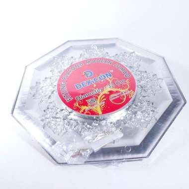 Dexicon Fiting Plafon Modern Jumbo DPP06S Fitting Plafon Silver PVC 32cm Diameter Lebar SNI Motif Bu