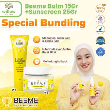 Bundling Perawatan Bayi - Beeme Balm 15Gr+Sunscreen 25Gr