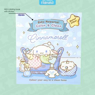 Cinnamoroll Coloring Book S 2517-9711 / Buku Mewarnai / Buku Aktivitas anak / Adinata