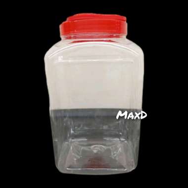 Toples Plastik Tutup Merah 4 Liter 1 Pcs