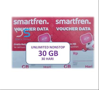 Voucher SmartFren NONSTOP UNLIMITED 30 GB