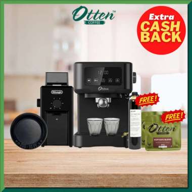 Paket Otten Ottura x DeLonghi Coffee Grinder KG79 - Mesin Kopi Susu Gula Aren free Kopi dan Sirup