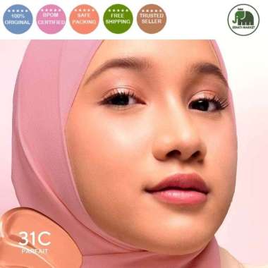 ֍SM֎ WARDAH Colorfit Perfect Glow Cushion - Medium to High Coverage SPF 40 PA+++ 31C Parfait