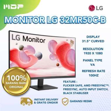 Monitor LG 32 Inch Curve 32MR50C FHD 100Hz 5ms / Monitor 32 Inch