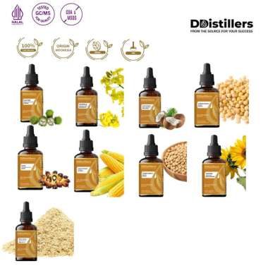 [50ML, 100ML] DDISTILLERS RBD Oil Castor, Canola, Soybean, Sunflower, Coconut, Corn Murni 100% COCON