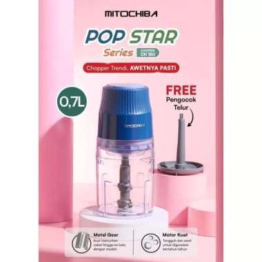 Mitochiba Chopper CH-150 Kapasitas 0,7L Mito Chopper Blender Bumbu dan Daging CH150 Pop Star Series 