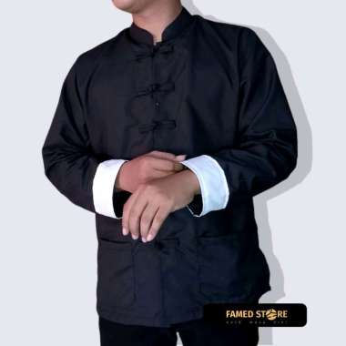 Kemeja Cheongsam Pria Lengan Panjang - Kemeja IPman Pria Cocok Untuk Imlek, Acara Formal dan Lebaran