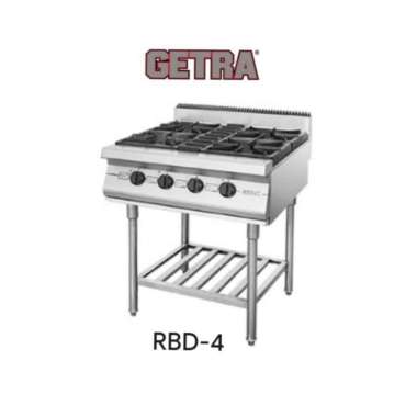 GETRA RBD4 Kompor Gas Open Burner With Stand Cooker 4 Tungku