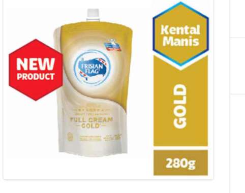 frisian flag gold susu kental manis putih 280g