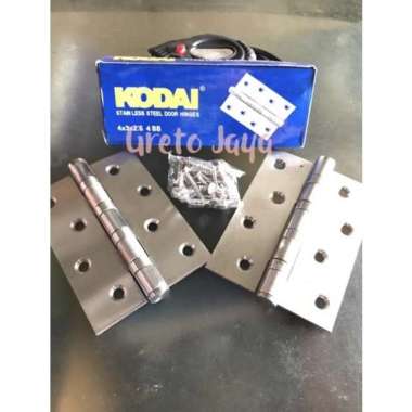 ( KODAI ) Engsel Pintu 4” Stenlis ASLI Tebal Jendela Kupu Kupu 4 inch in inchi Crom Krom Stainless S