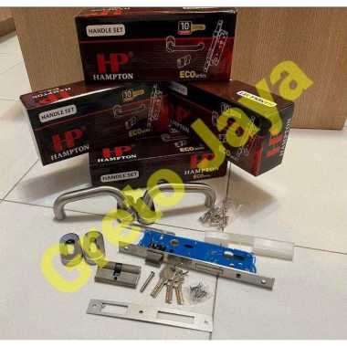 ( HAMPTON Lepasan 1 set ) Handle Handel Kunci Pisah Pintu Aluminium Almunium Alminium Alumunium Lock