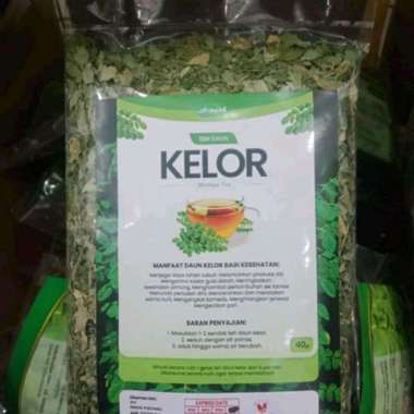 Teh seduh daun kelor Bubuk 50 gr teh kelor kering 40 gr