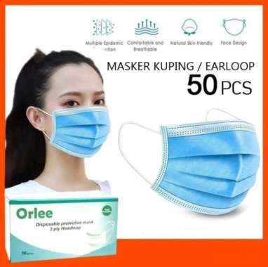 MASKER MEDIS ORLEE 3 PLY EARLOOP (PACK)MASKER MEDIS ORLEE 3 PLY EARLOOP (PACK)