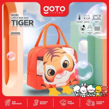 Goto Mori Tas Bekal Kotak Makan Lucu Anak Sekolah Lunch Bag Premium TIGER