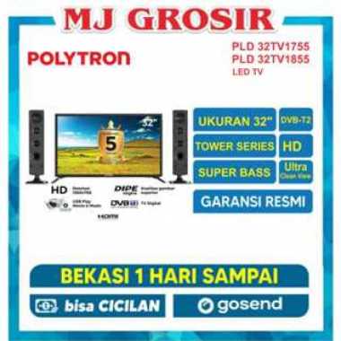 LED TV POLYTRON PLD 32TV0755 & 32TV1855 32 INCH USB MOVIE HD HDMI