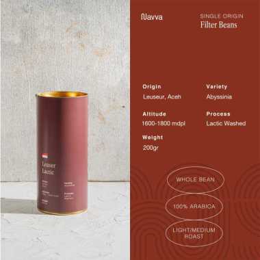 200 gr Filter Beans Arabica Manual Brew Leuser Lactic / Biji Kopi Sangrai Arabika V60 Biji Kopi Utuh