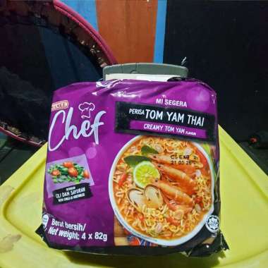 Mamee Chef Tom Yam Thai isi 4 ( 4x82gr ) Mie Mamee Chef Creamy Tom Yam