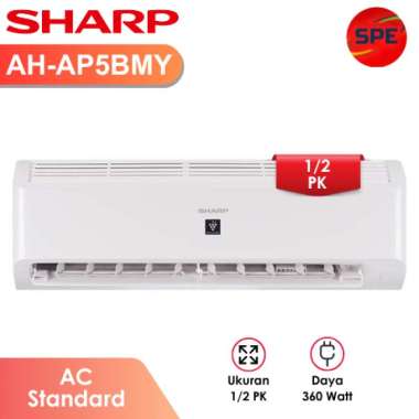 AC 1/2 PK SHARP STANDARD PLASMACLUSTER AH-AP5BMY GARANSI RESMI (MEDAN)