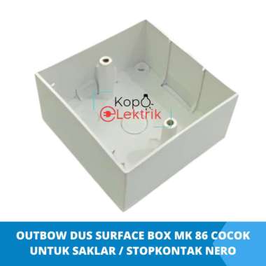 Outbow Dus Surface BOX MK 86 cocok untuk Saklar / Stopkontak NERO