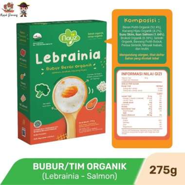 Nayz Bubur Tim Bayi Organik usia 8+ Tematik 275g - Lebrainia (Salmon)