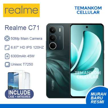 Realme C71 Baru 12GB RAM 4+6 Extend 4/128 4GB 128GB murah ORIGINAL Garansi RESMI Forest Owl